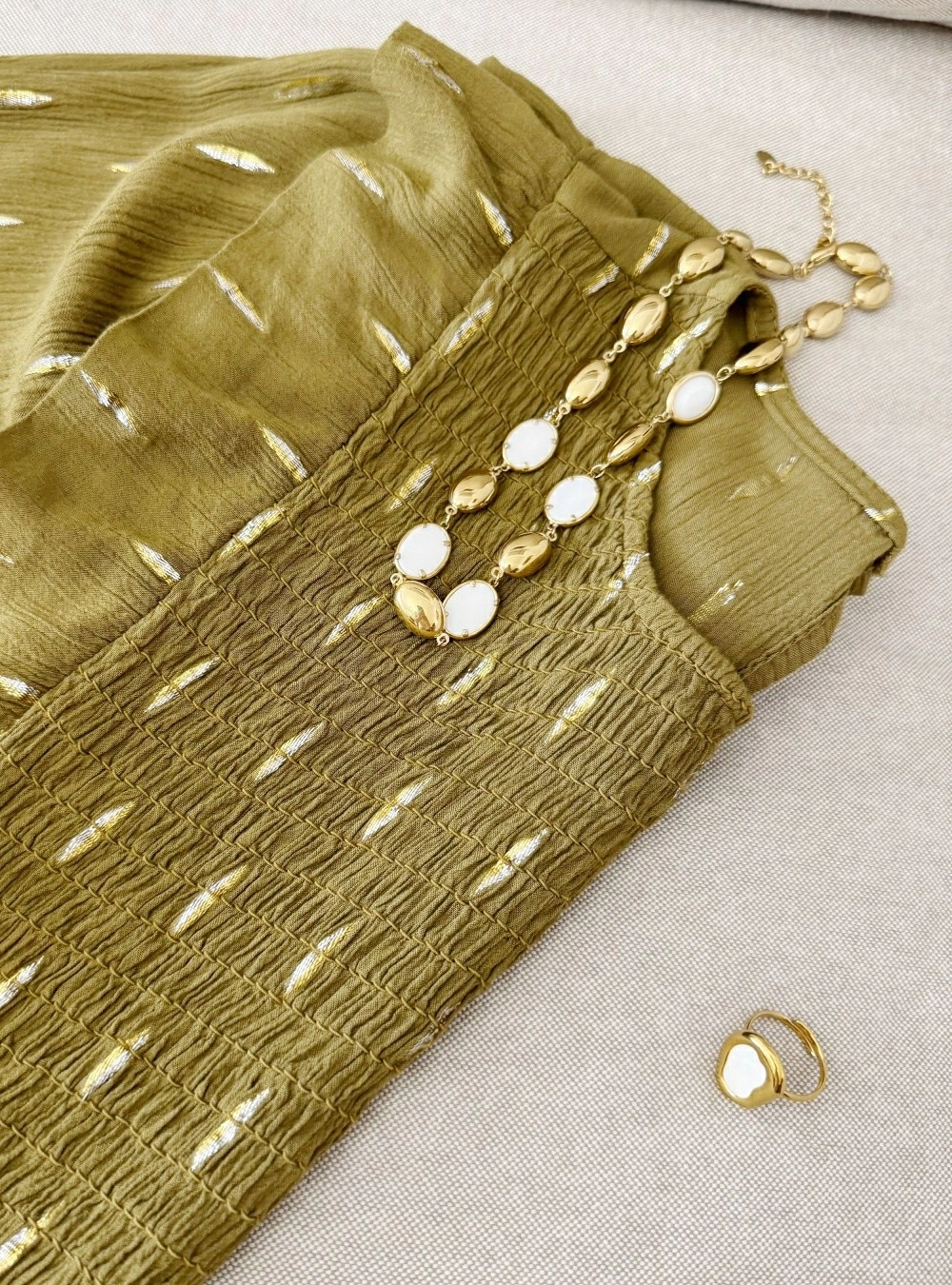 Collar acero ovalos