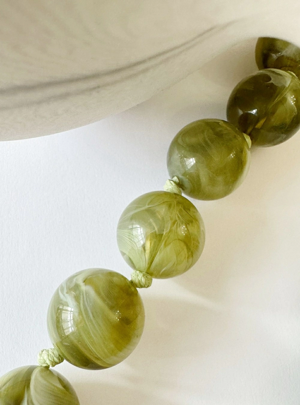 Collar esferas nacaradas