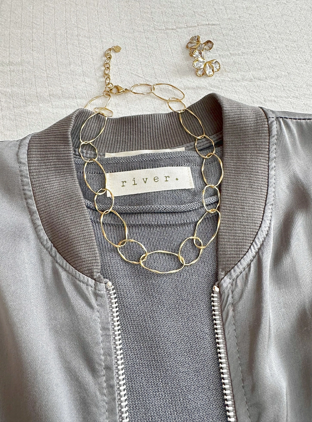 Collar eslabones rugosos