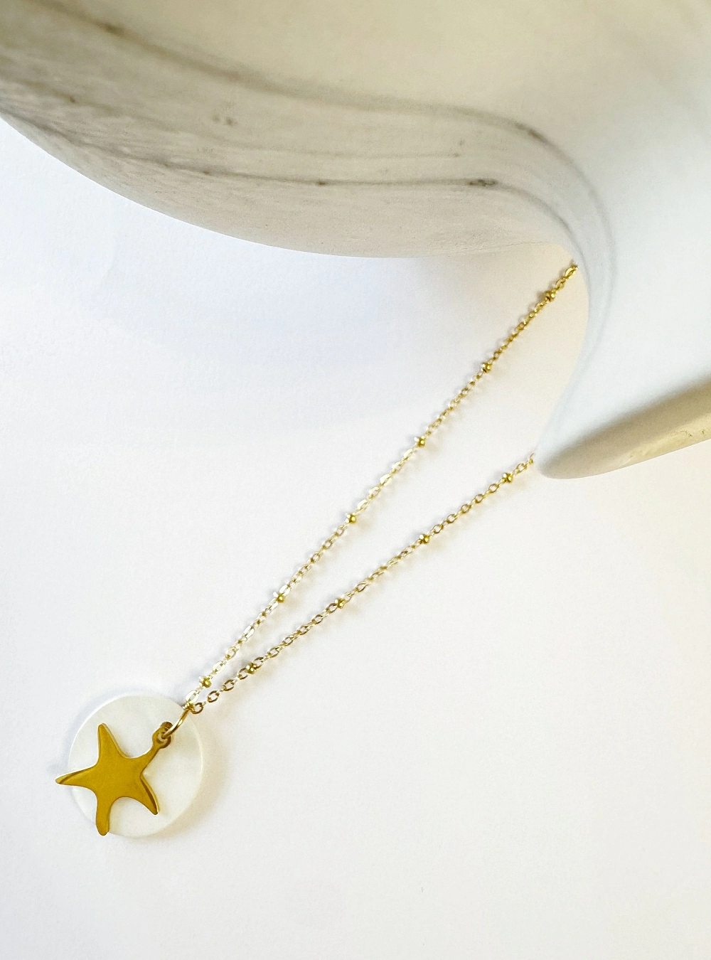 Collar estrella y nacar
