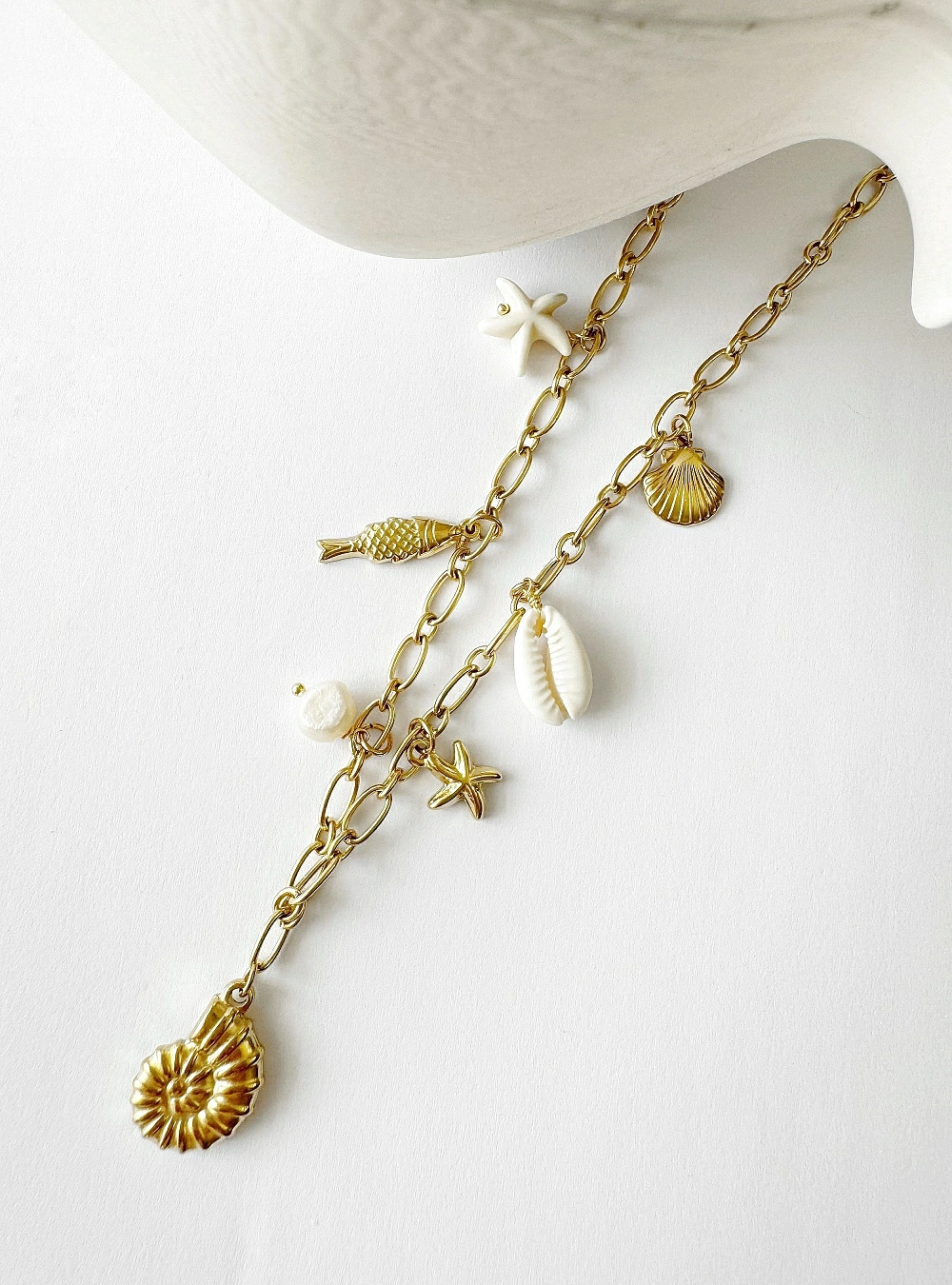 Collar multi charms sea