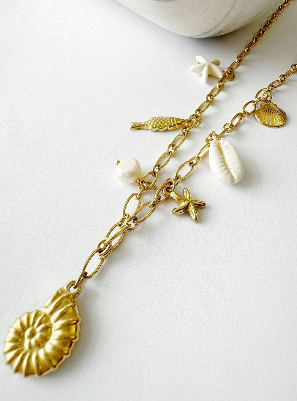 Collar multi charms sea