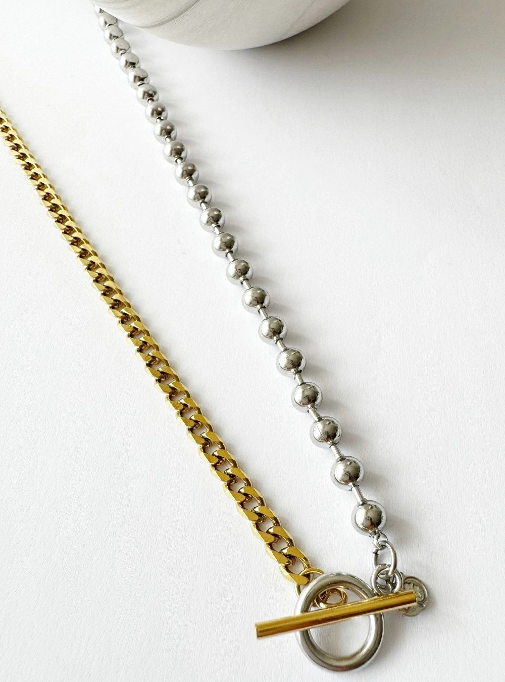 Collar silver and gold