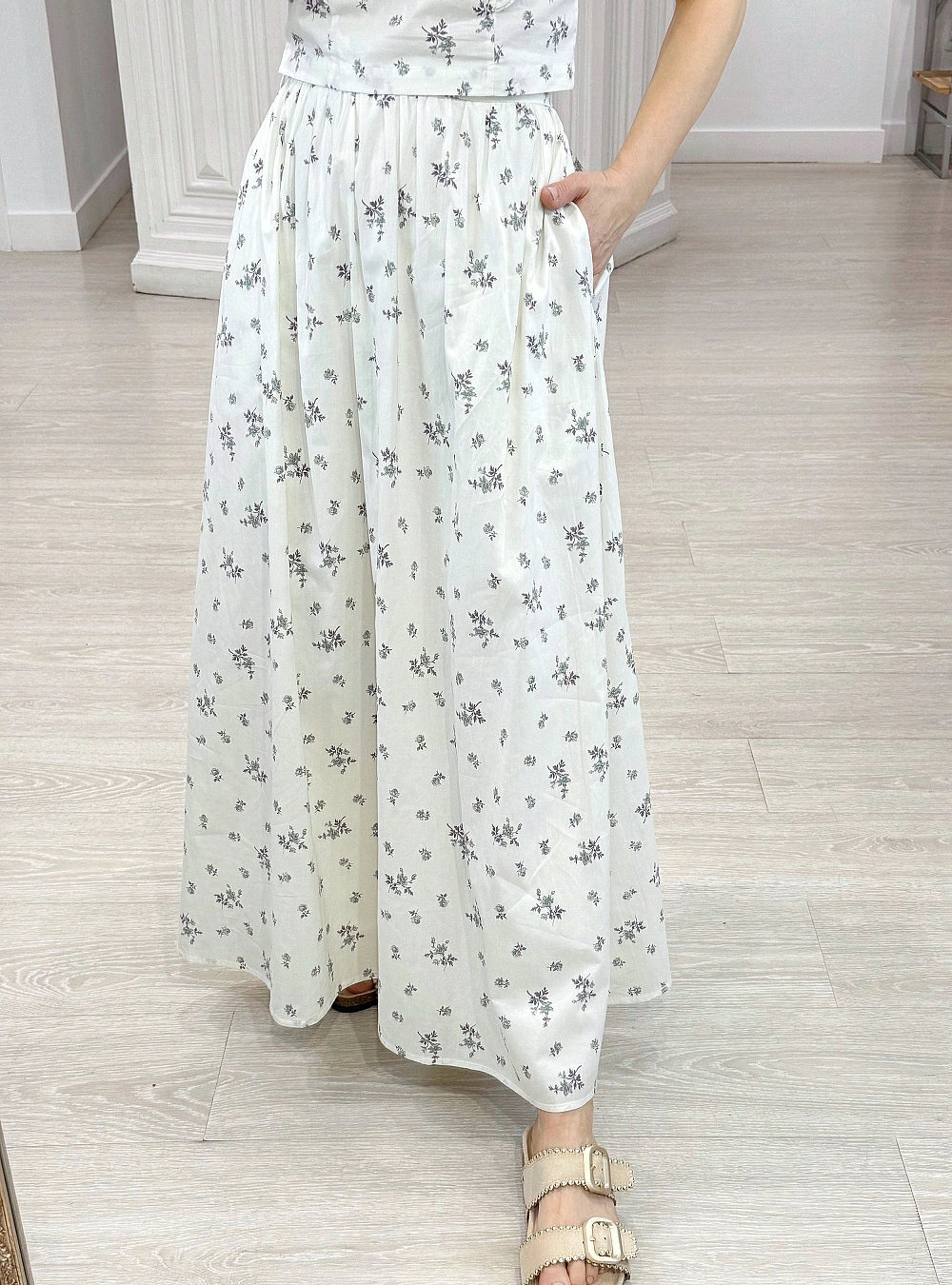Falda set estampada
