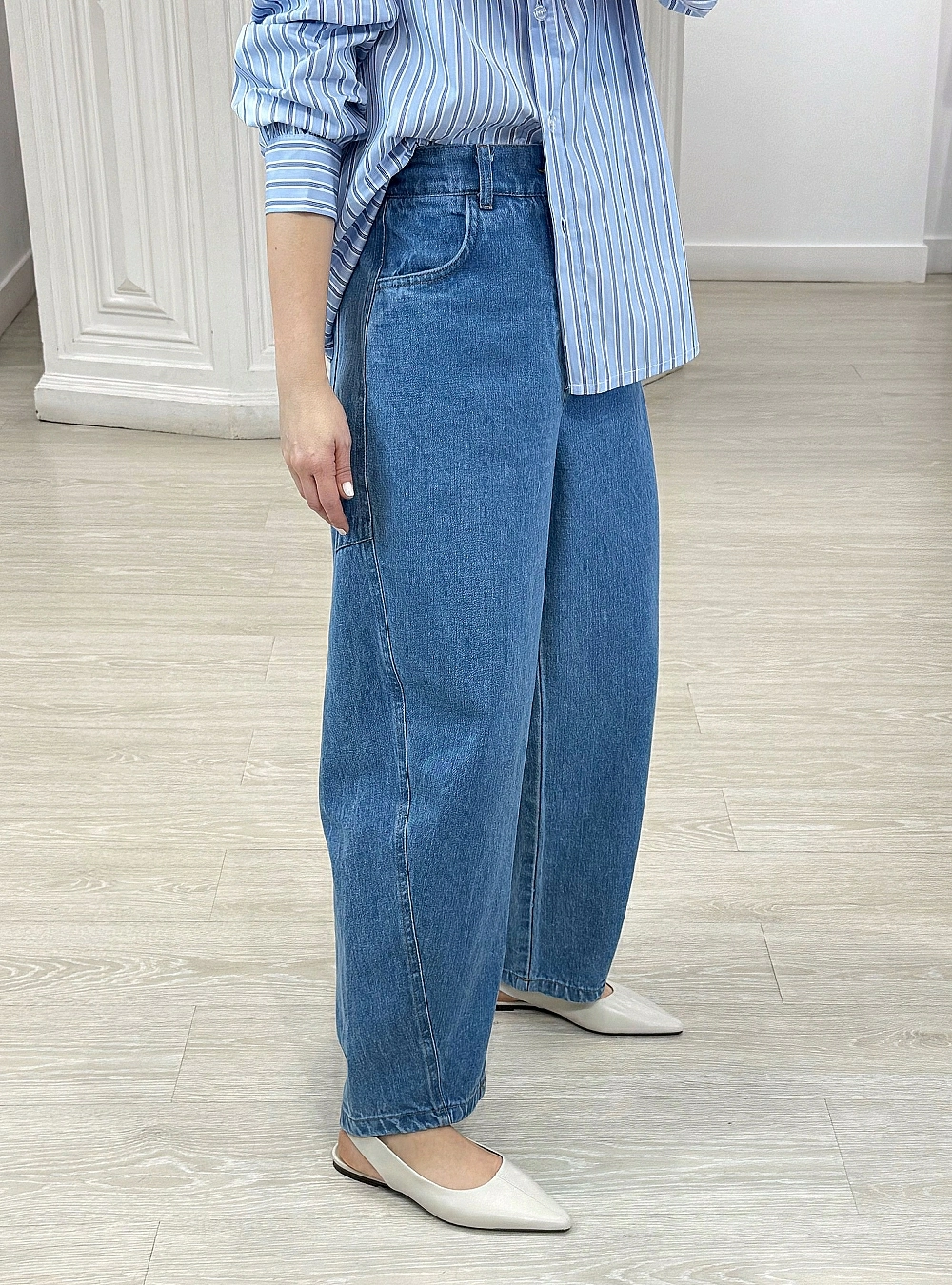 Jeans balloon ajuste denim