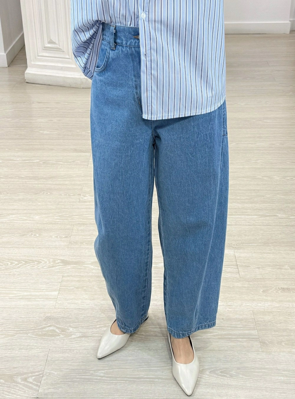 Jeans balloon ajuste denim