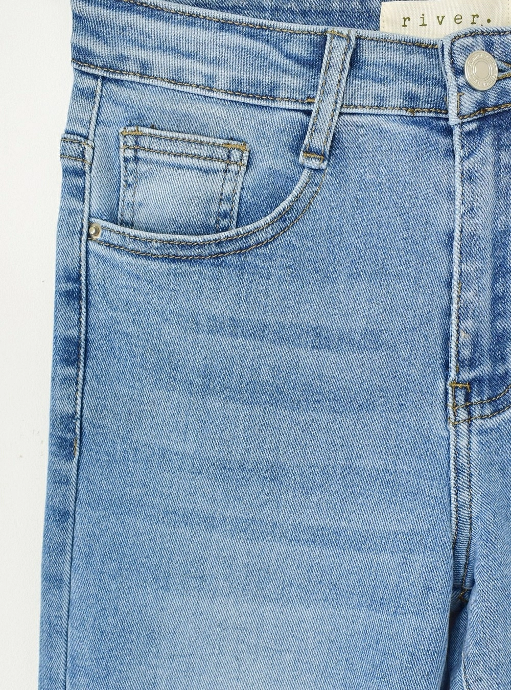Jeans recto push up blue