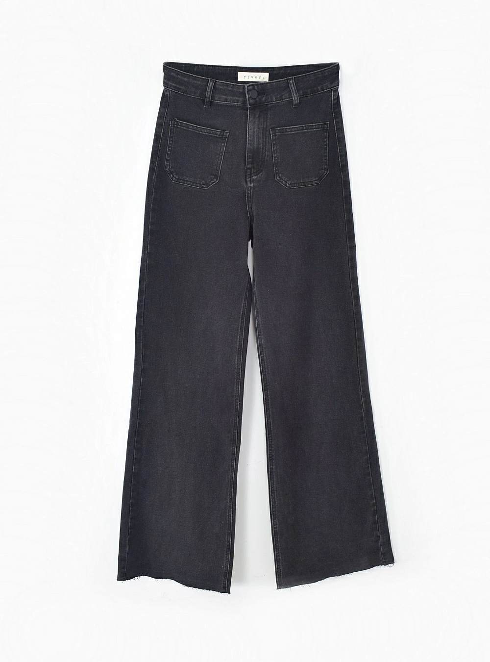 Jeans wide leg bajo cut