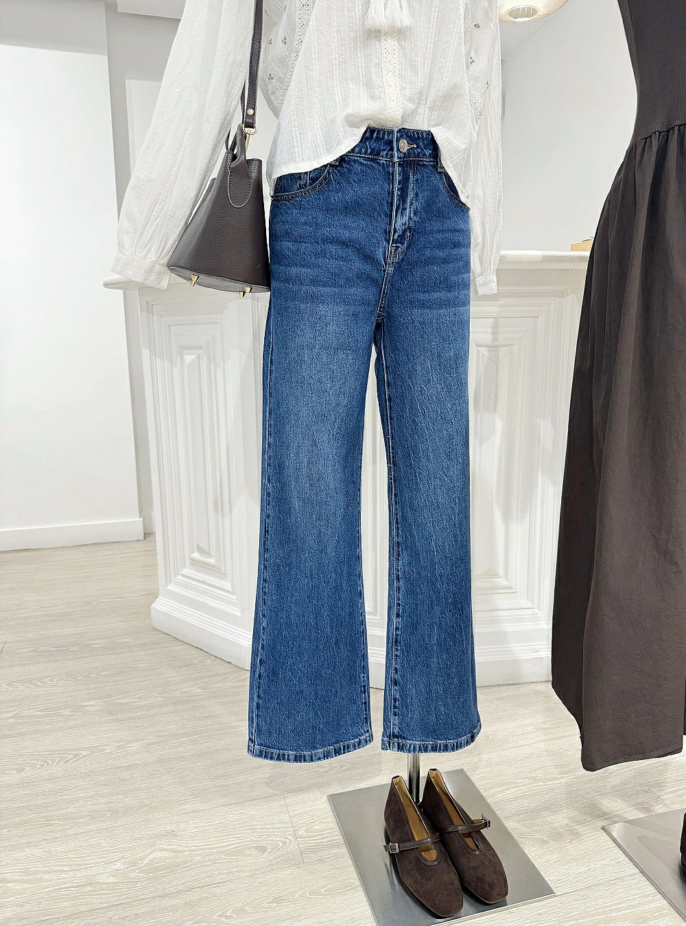 Jeans wide leg blue classic
