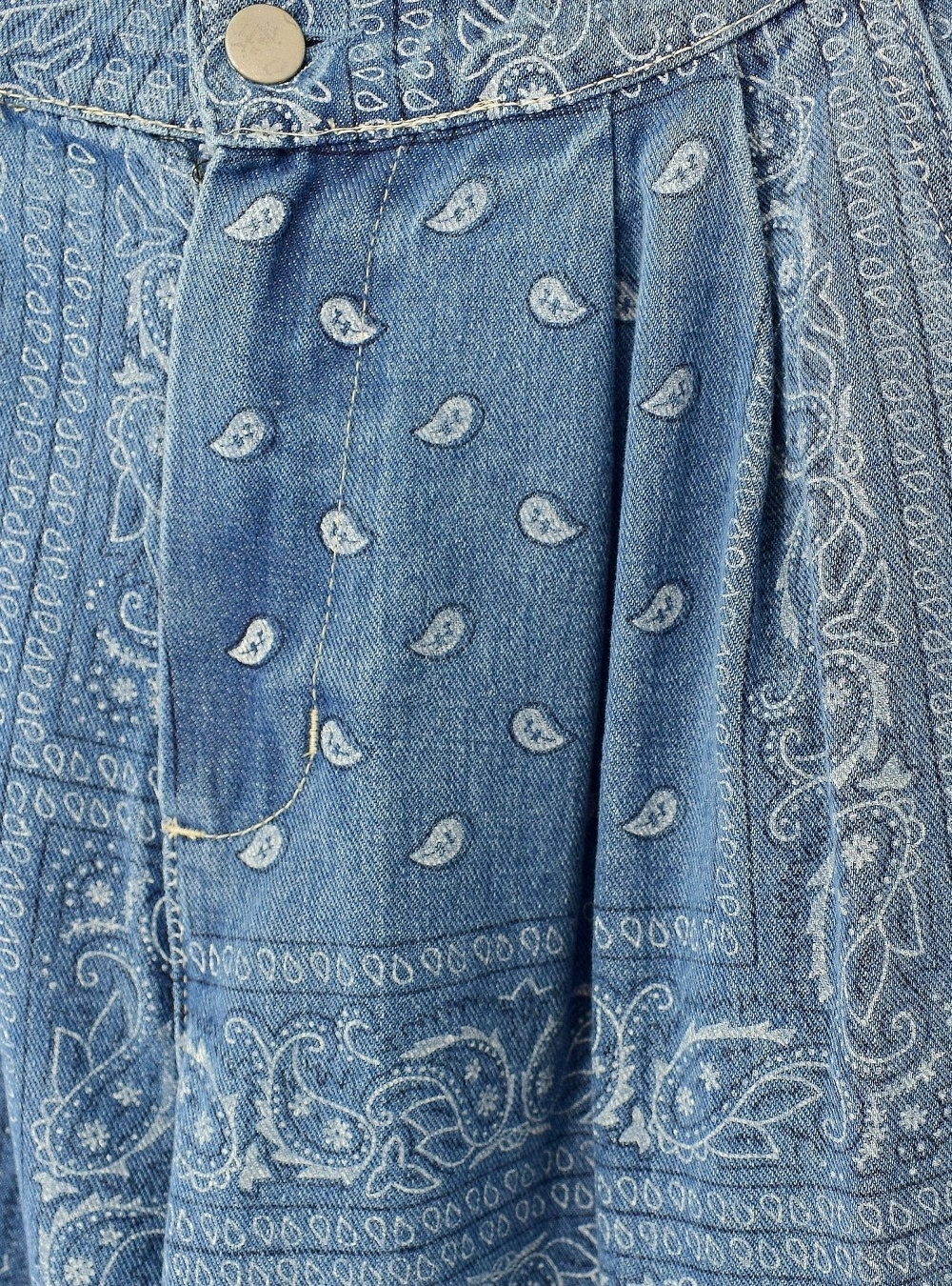 Jeans wide leg bordados estampados Jeans wide leg bordados estampados