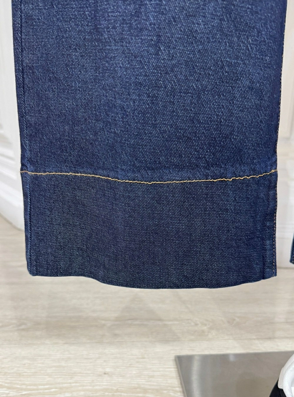 Jeans wide leg costura color Jeans wide leg costura color