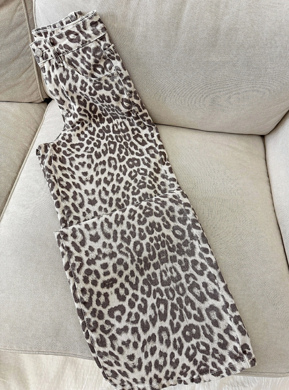 Jeans wide leg print