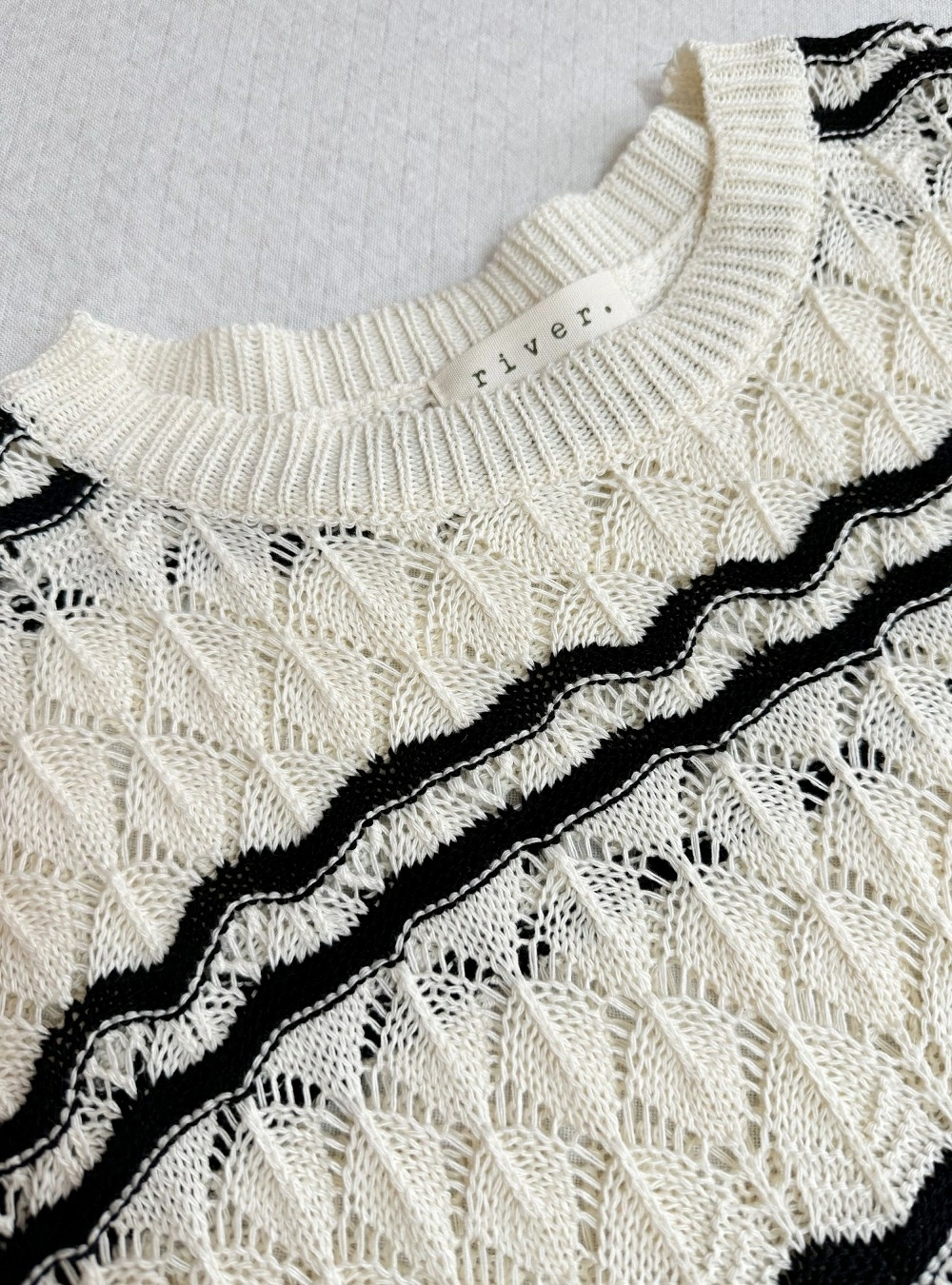 Jersey crochet bicolor