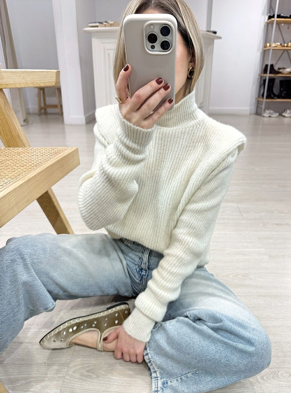 Jersey hombrera punto