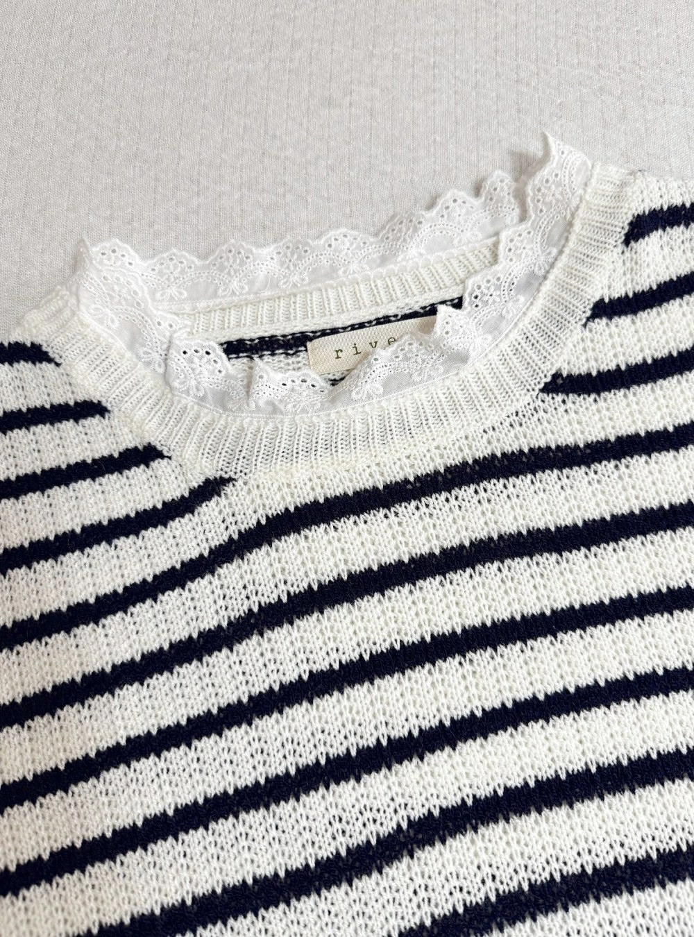 Jersey mc punto cuello bordado Jersey mc punto cuello bordado