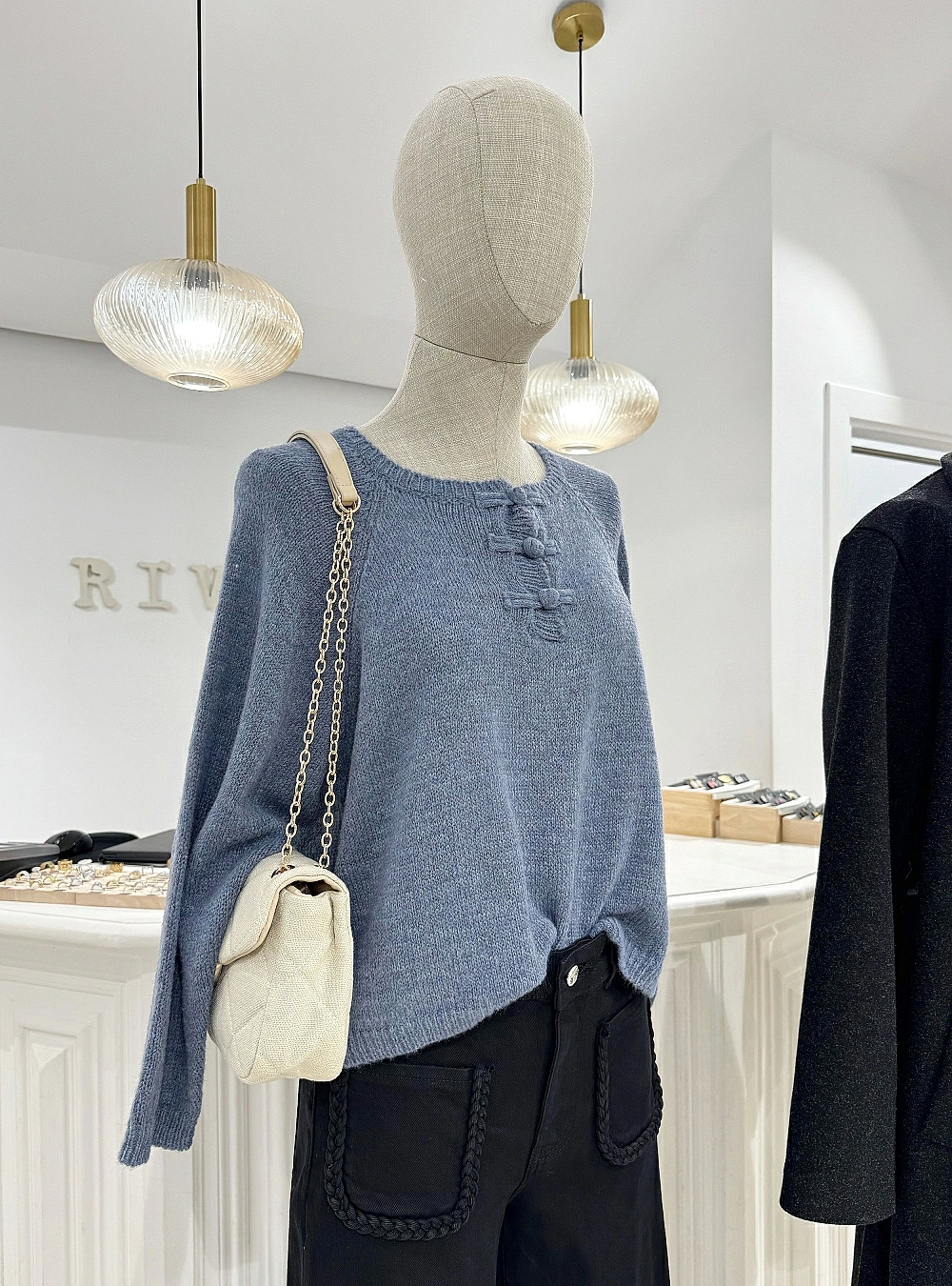 Jersey punto cierres tejido