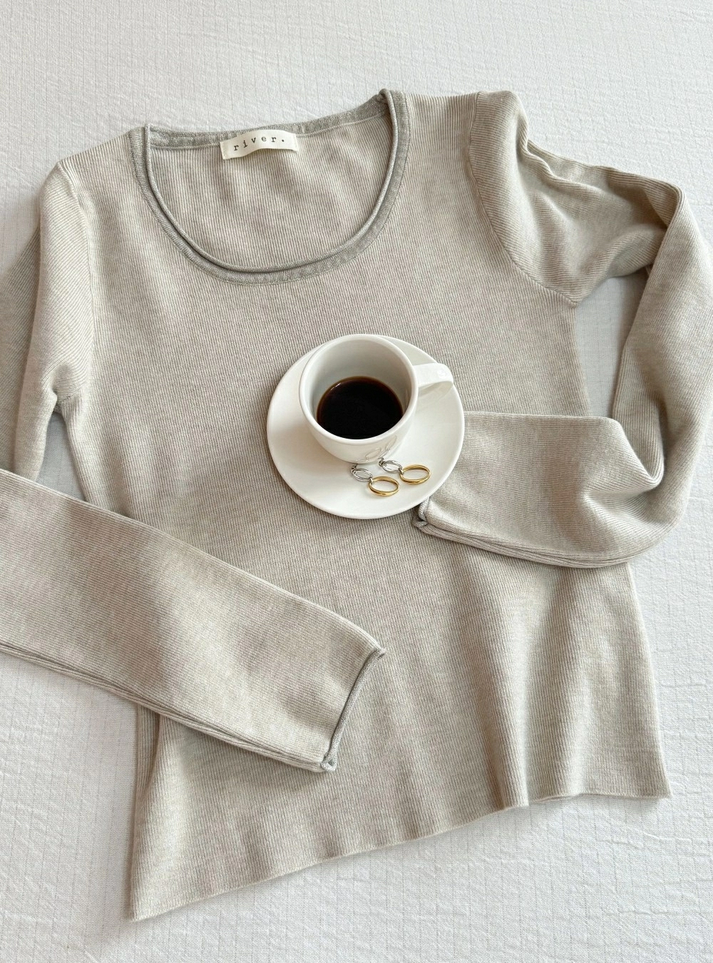 Jersey punto cuello lurex