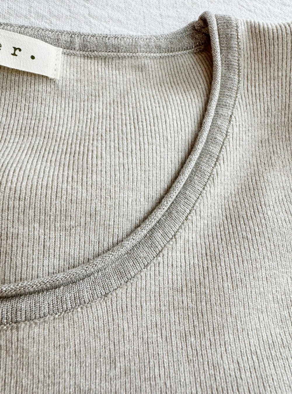 Jersey punto cuello lurex