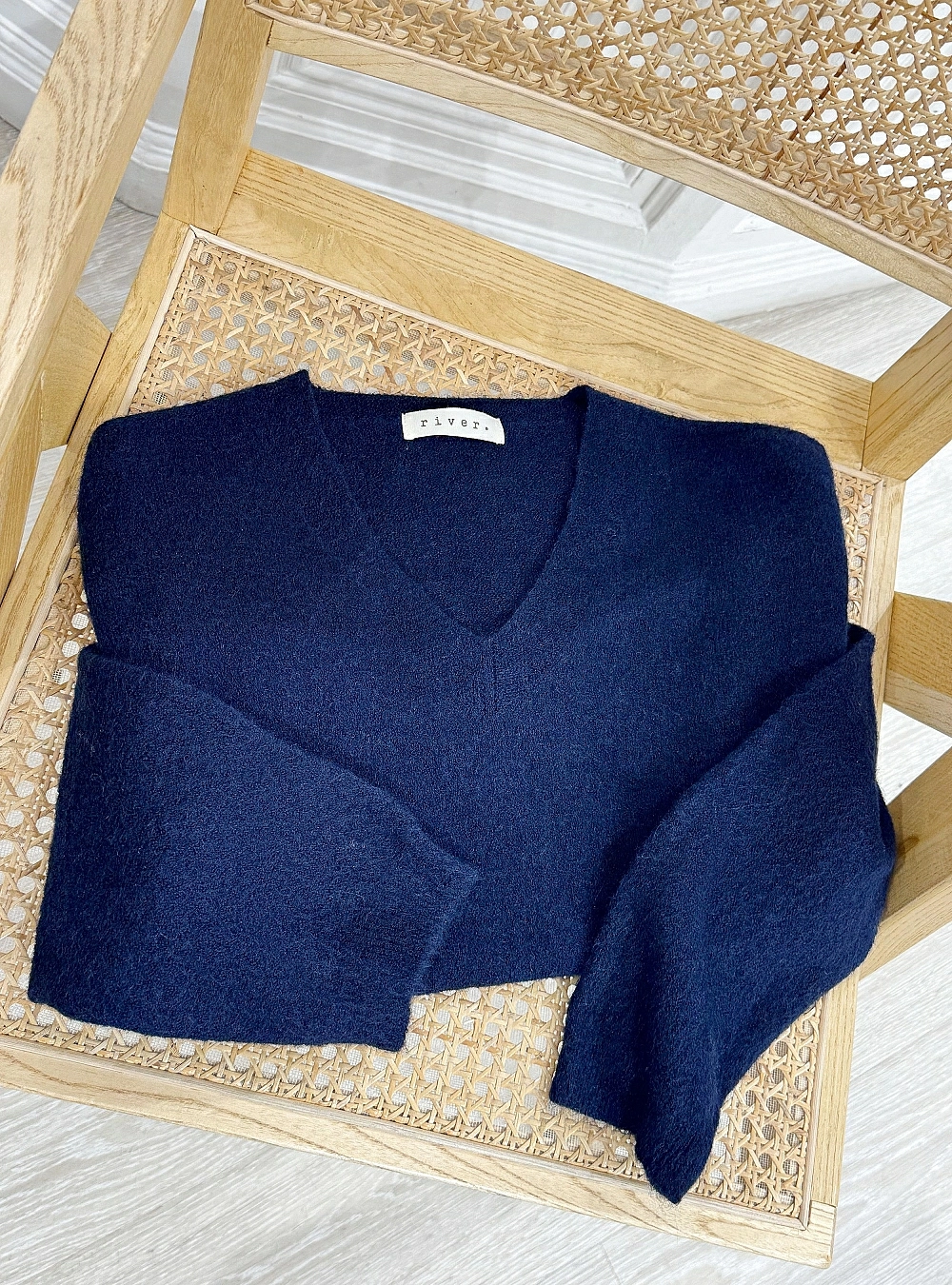 Jersey punto cuello pico