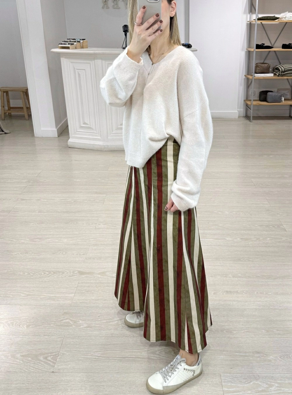 Jersey punto cuello pico Jersey punto cuello pico