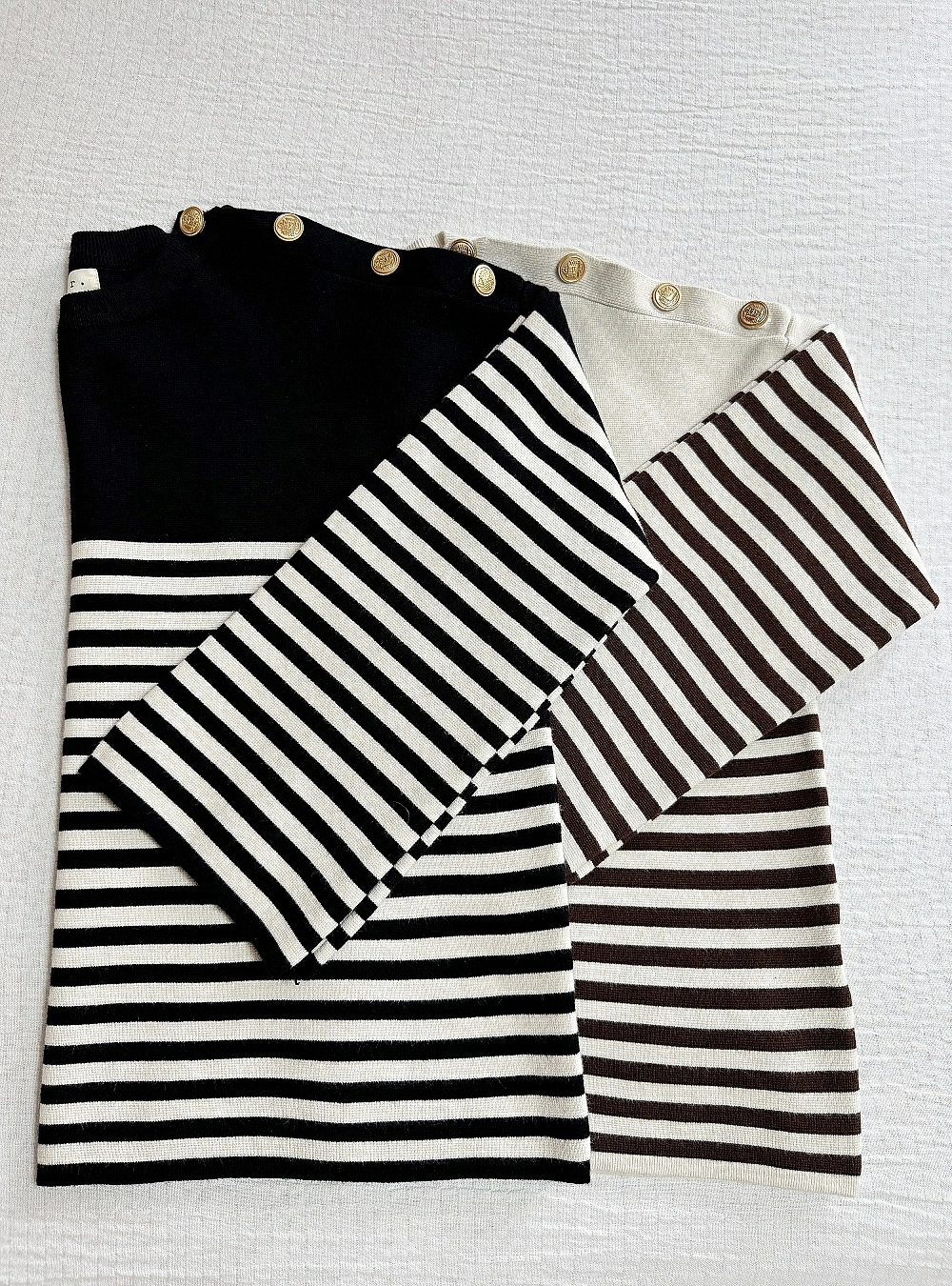 Jersey rayas botones hombro