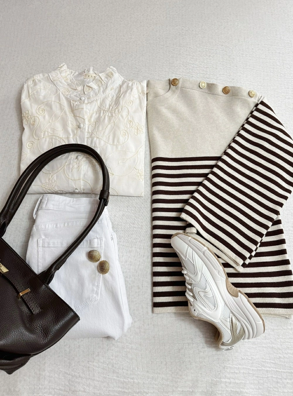 Jersey rayas botones hombro Jersey rayas botones hombro