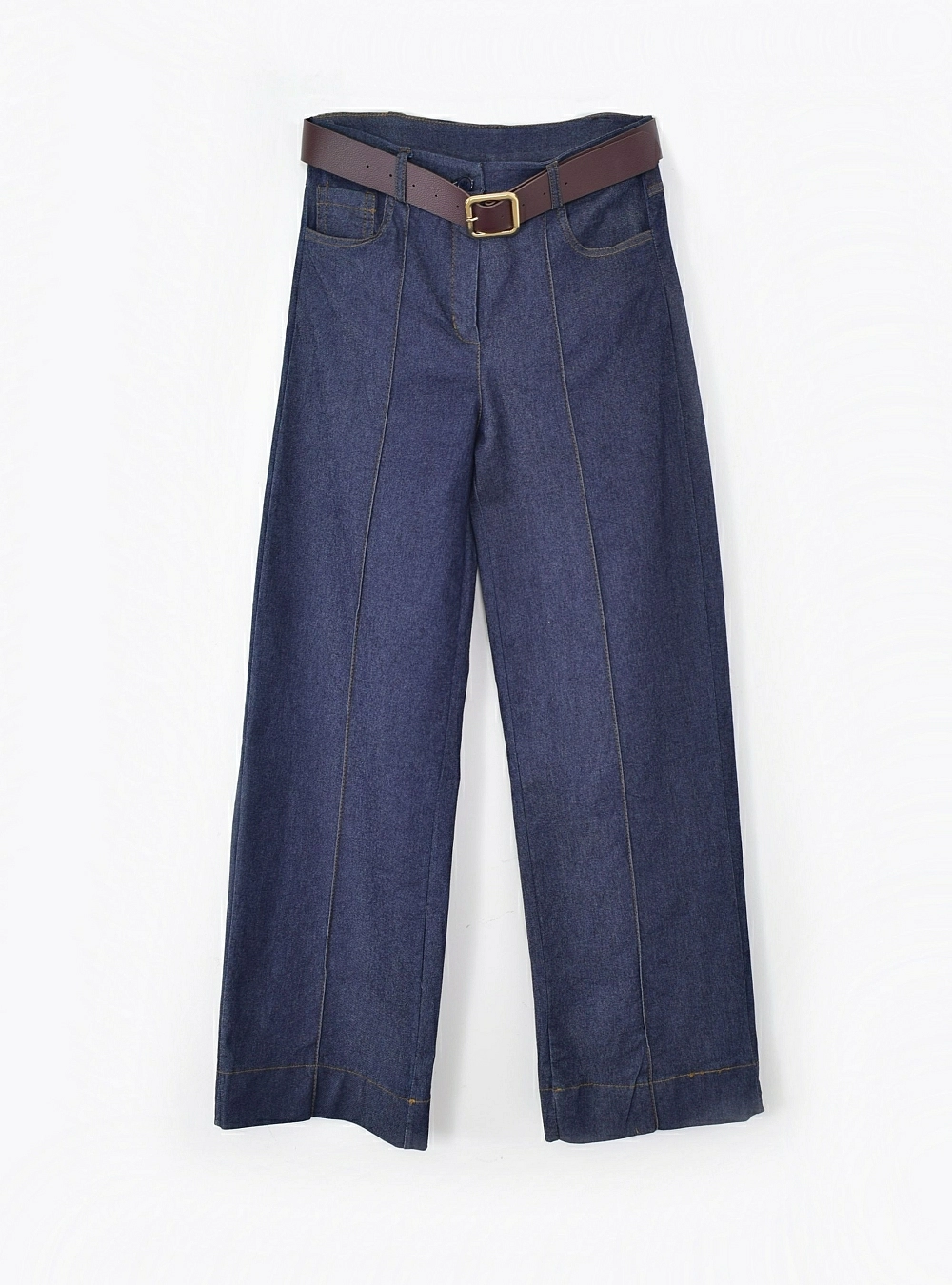 Pantalon denim costura