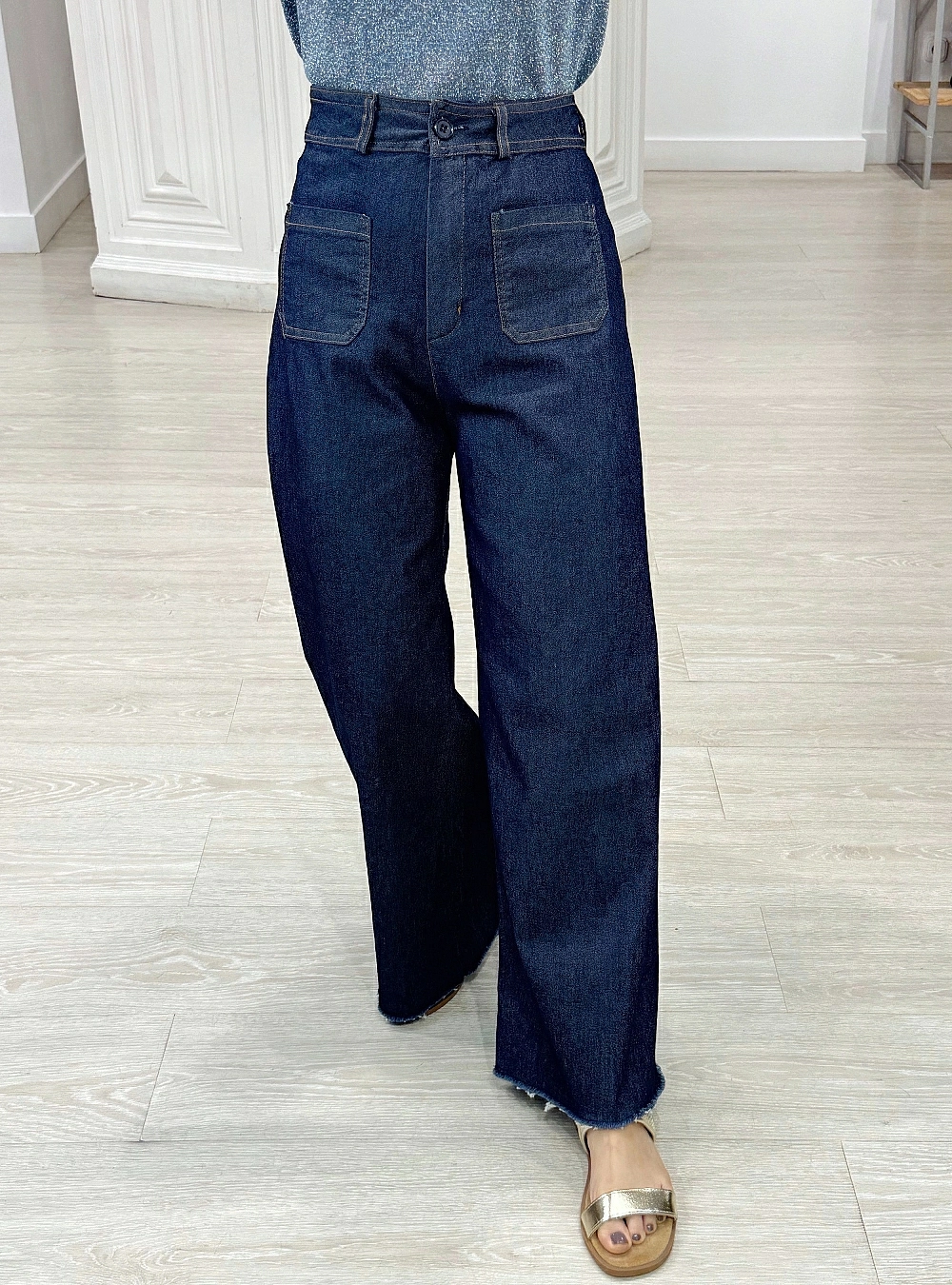 Pantalon fine costura color