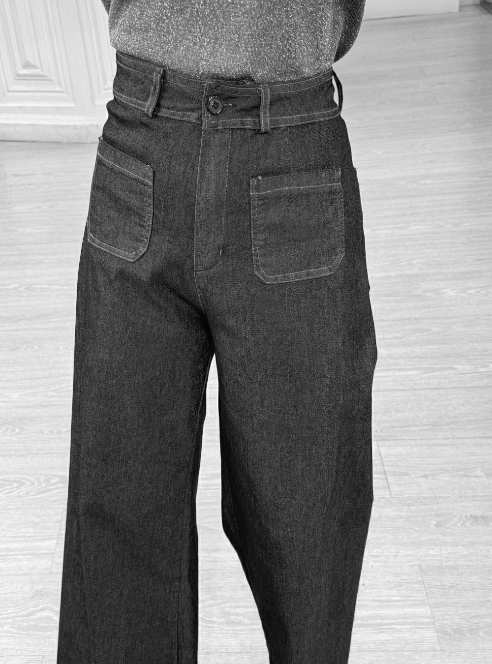 Pantalon fine costura color