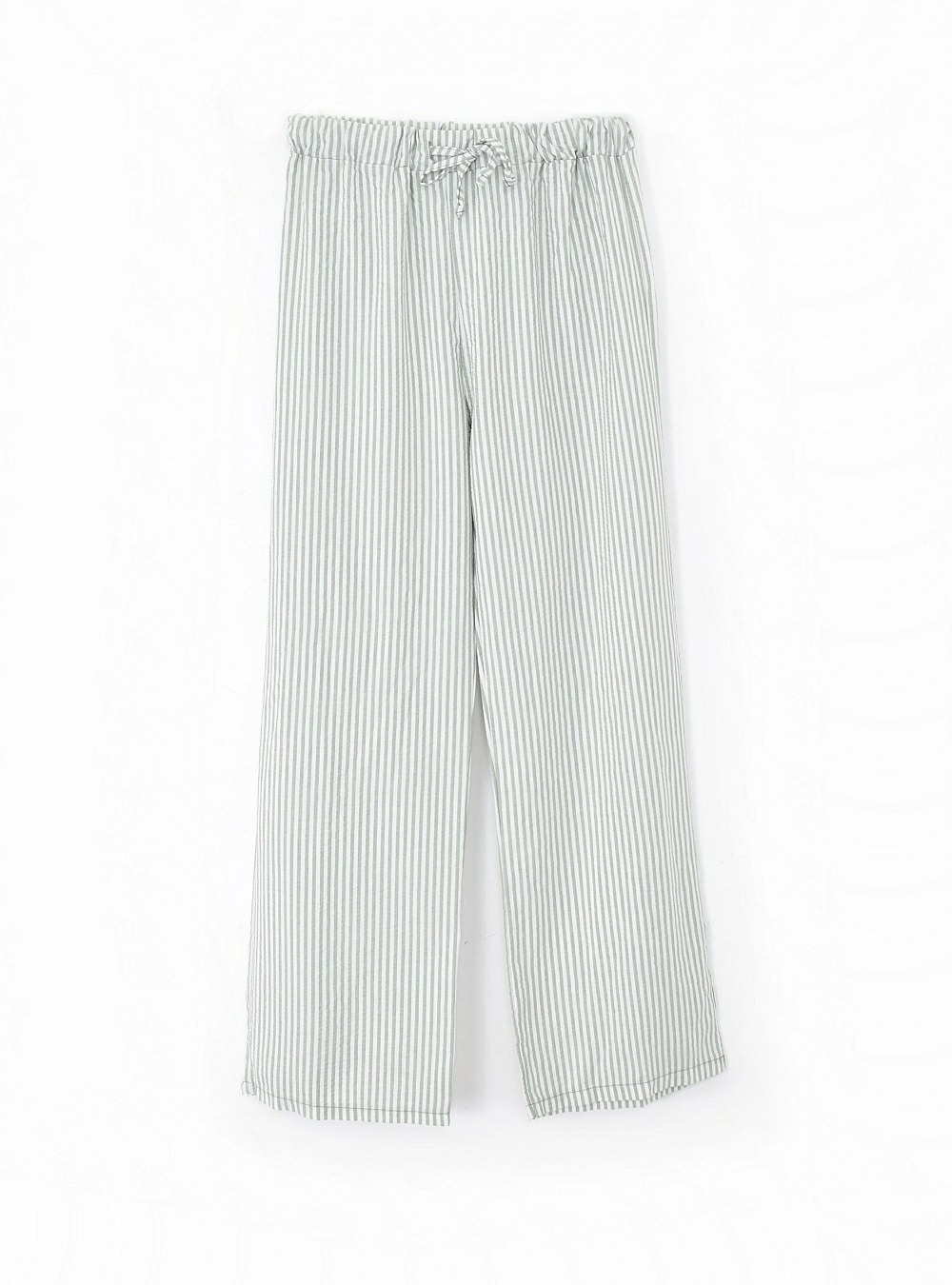 Pantalon rayas cordon cintura
