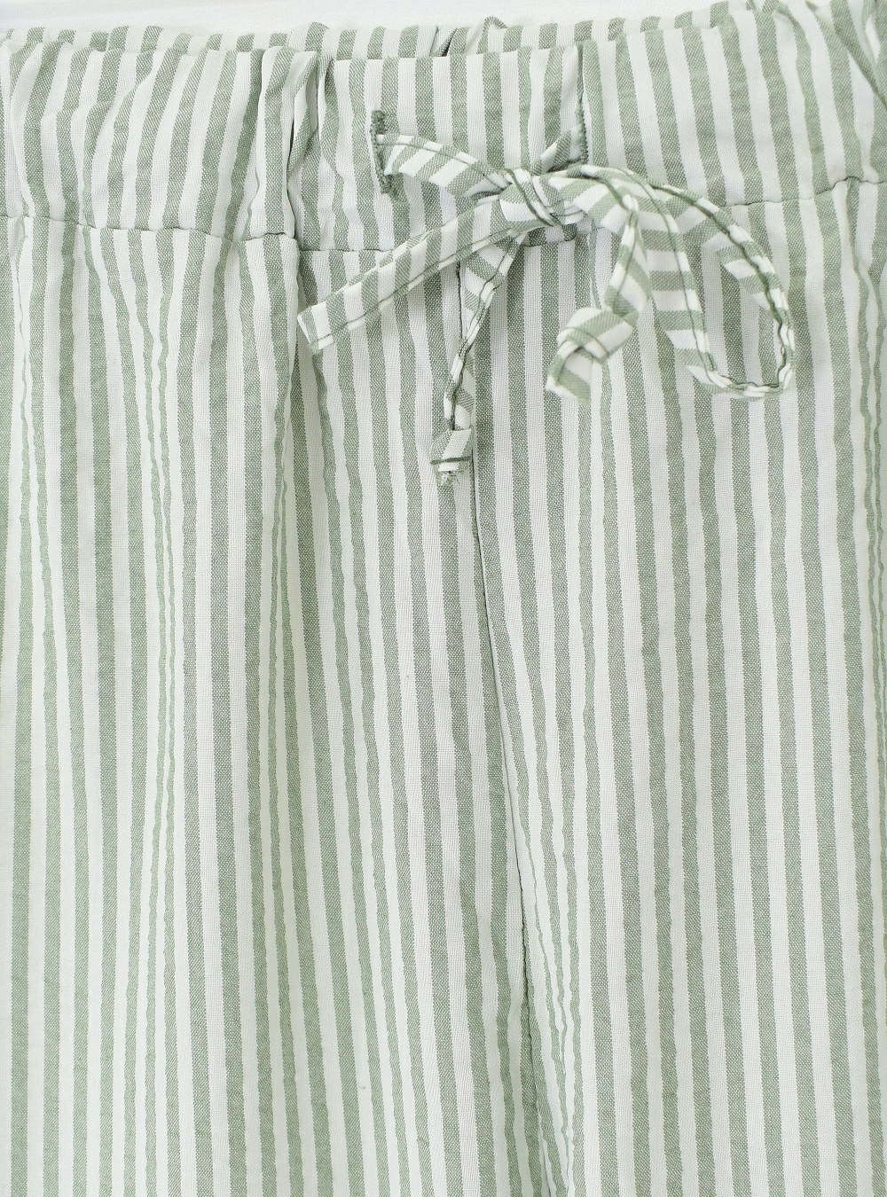 Pantalon rayas cordon cintura