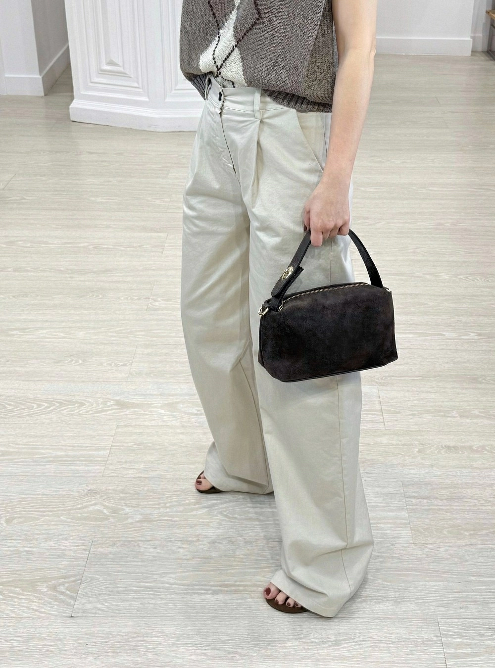 Pantalon recto cotton