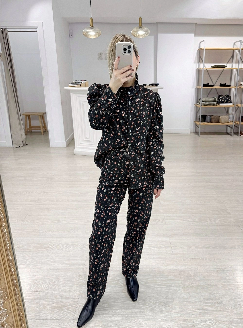 Pantalón set night flowers