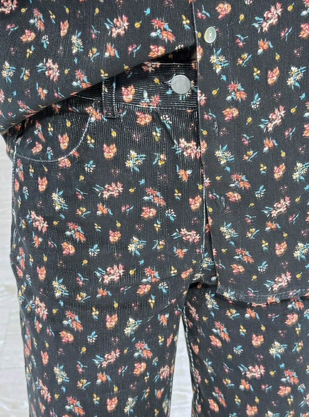 Pantalón set night flowers