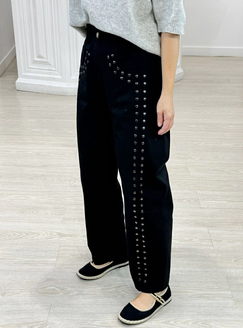Pantalon tachas cintura elastica Pantalon tachas cintura elastica