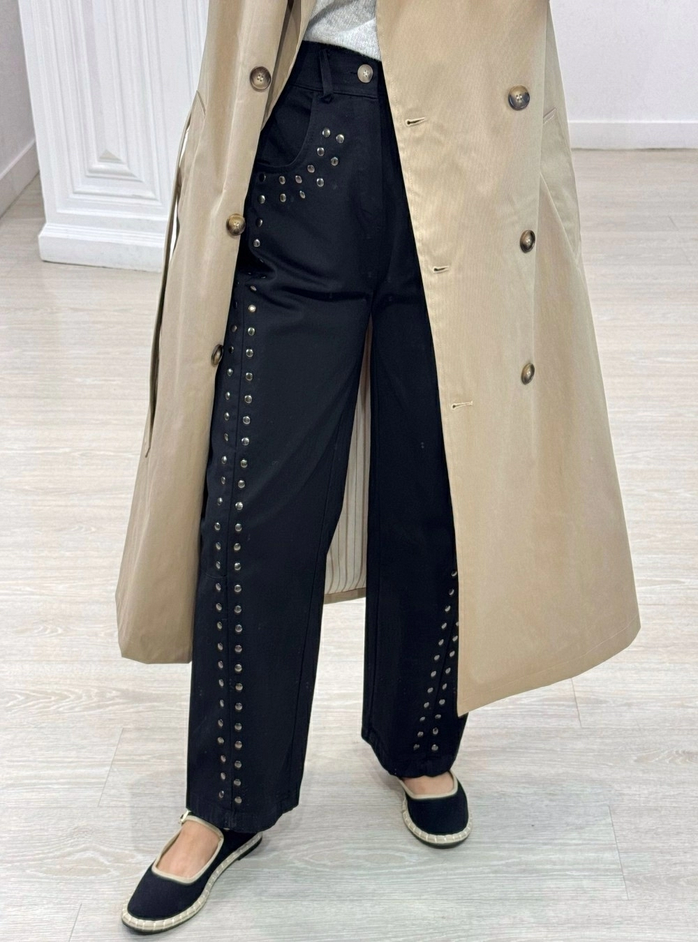 Pantalon tachas cintura elastica Pantalon tachas cintura elastica