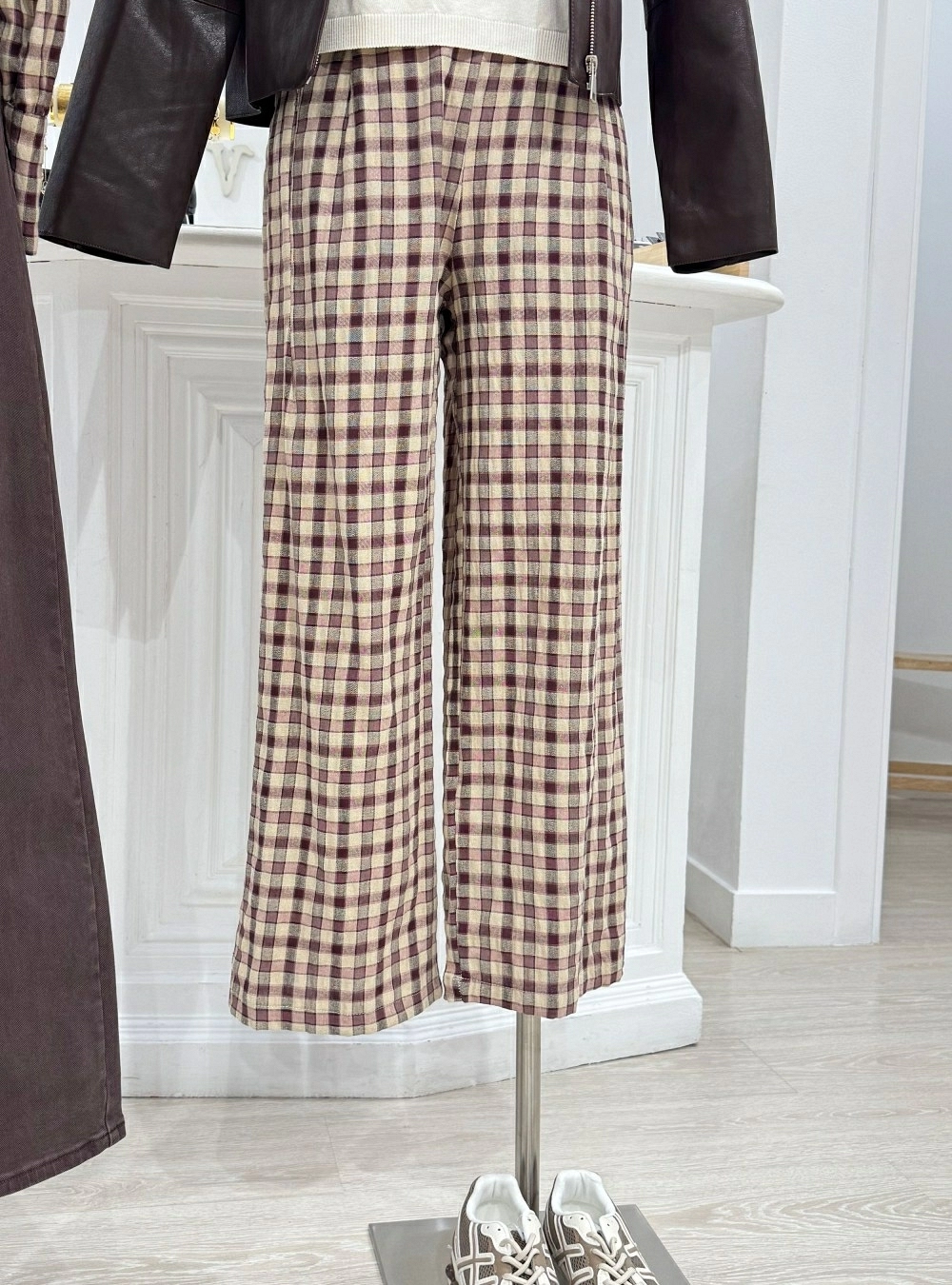 Pantalon vichy cintura elástica Pantalon vichy cintura elástica