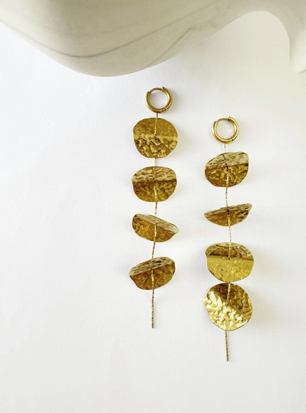 Pendientes 4 chapas colgantes