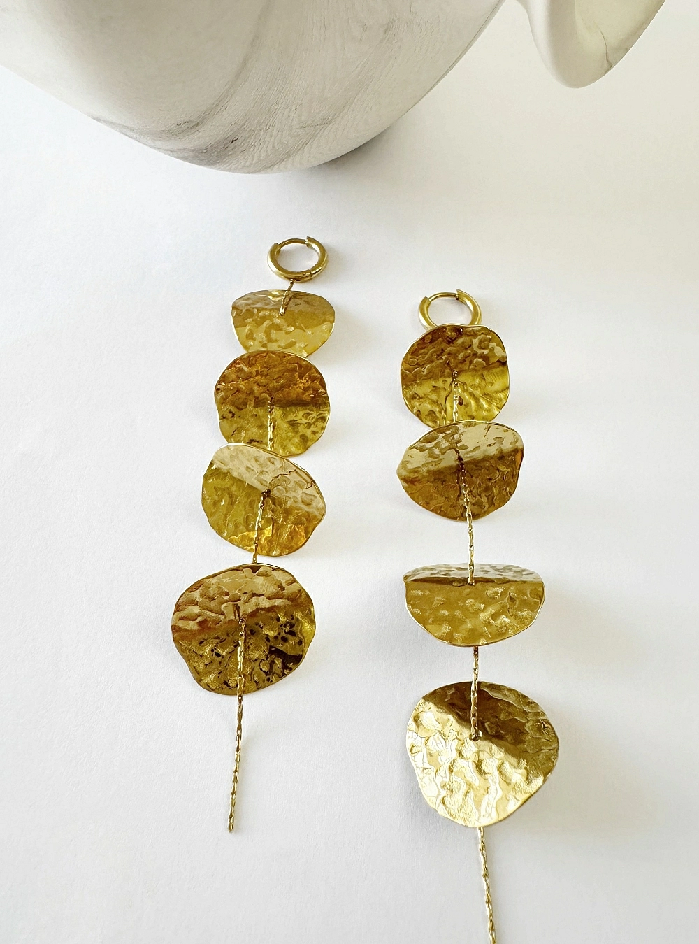 Pendientes 4 chapas colgantes