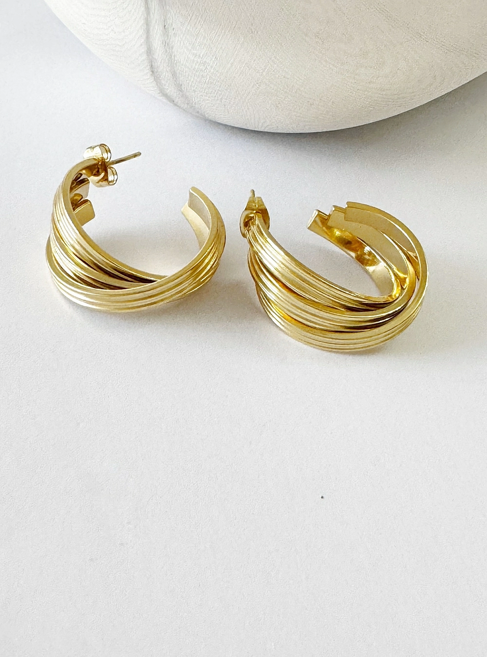 Pendientes acero 3 C Pendientes acero 3 C