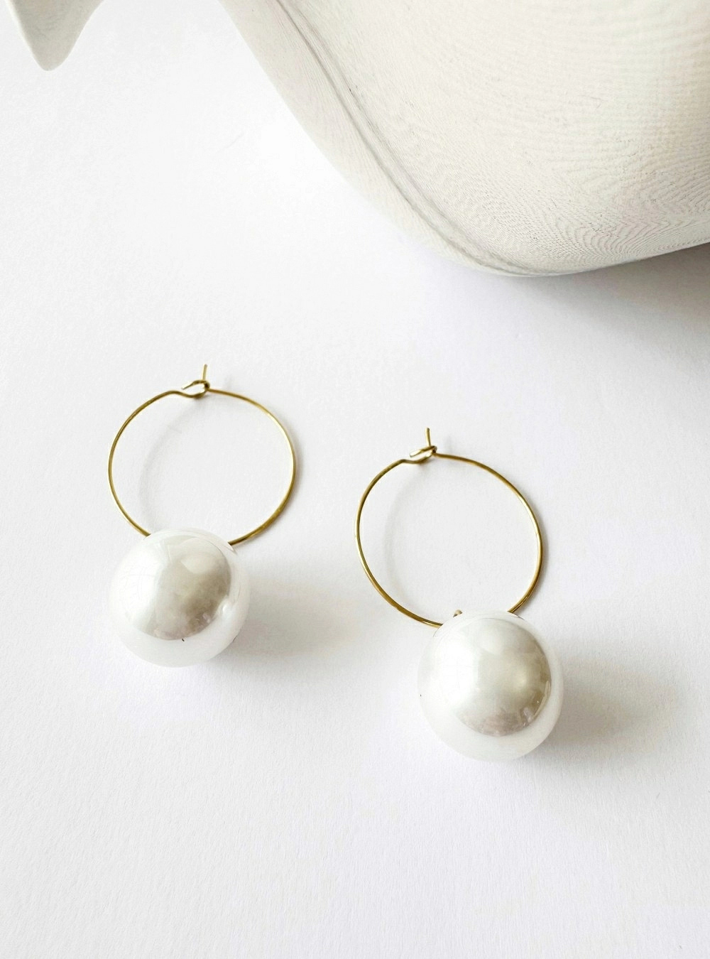 Pendientes aro big Pearl