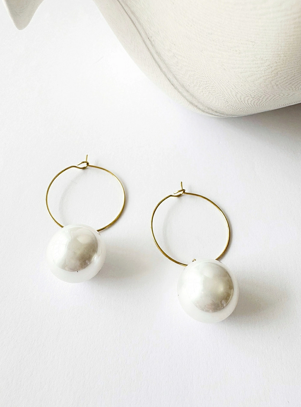 Pendientes aro big Pearl