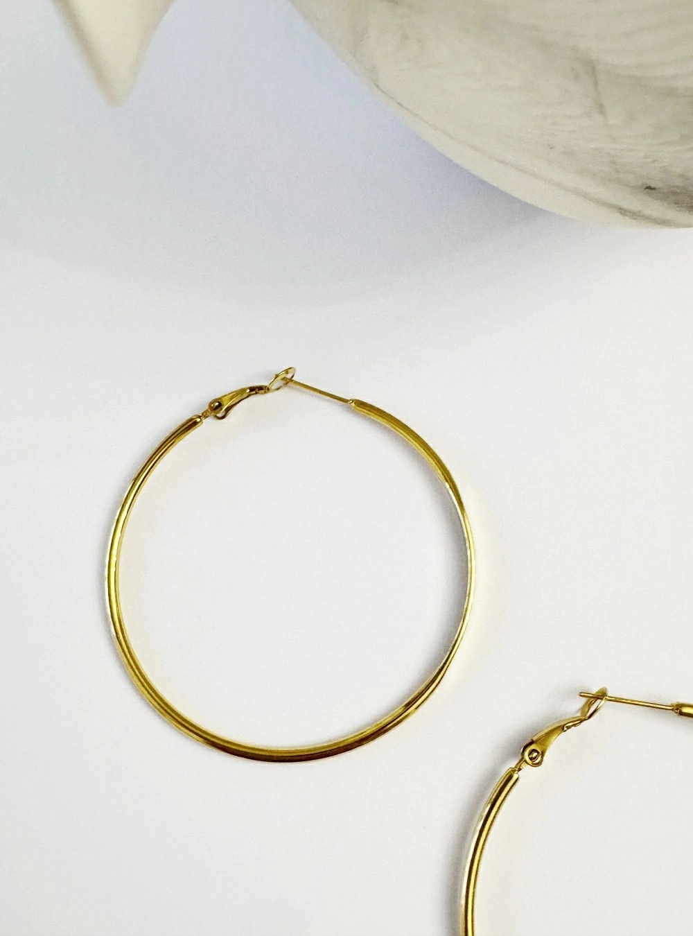 Pendientes aro parte plana