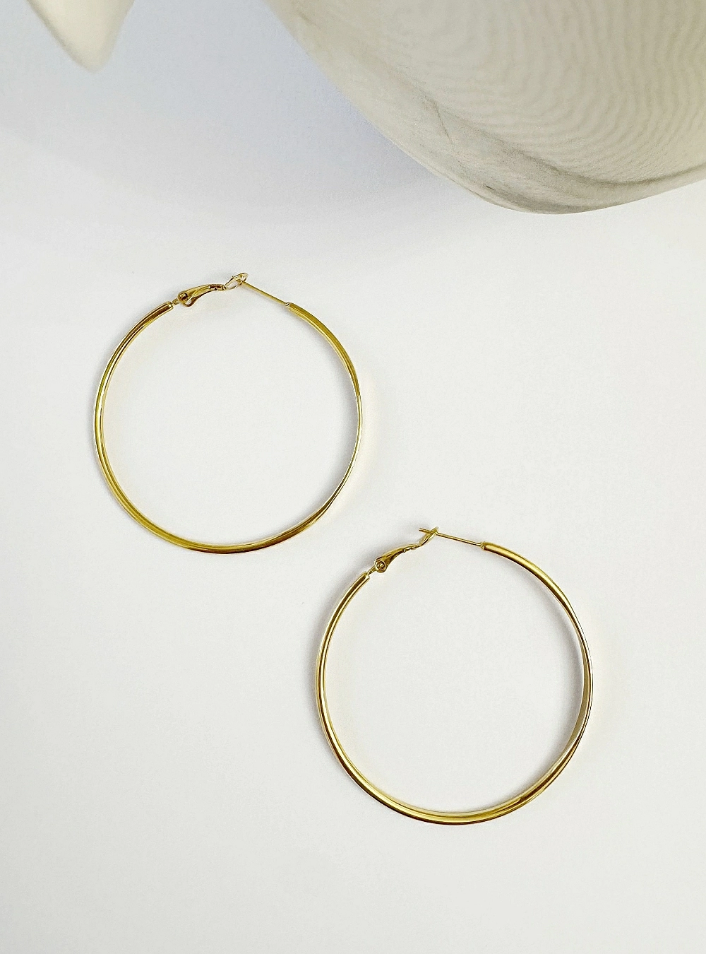 Pendientes aro parte plana