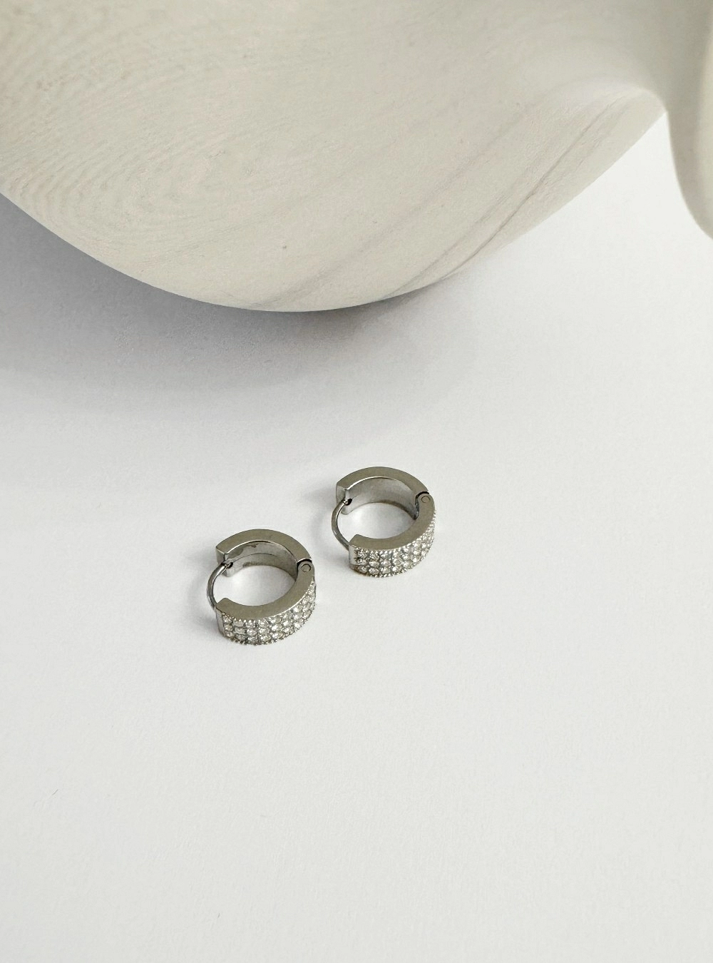 Pendientes aro y circonitas