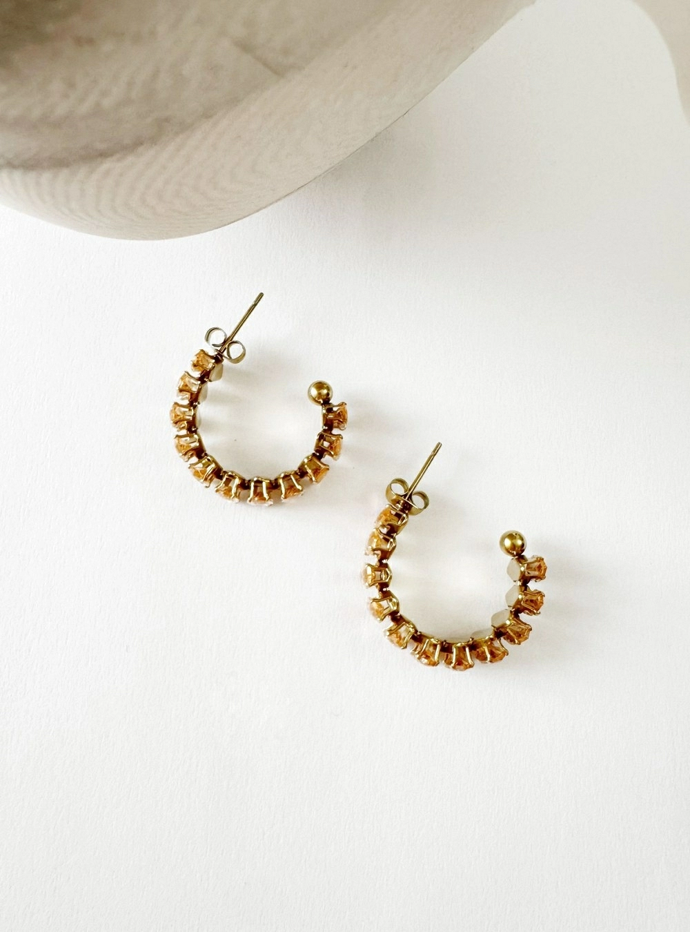 Pendientes aros circonitas