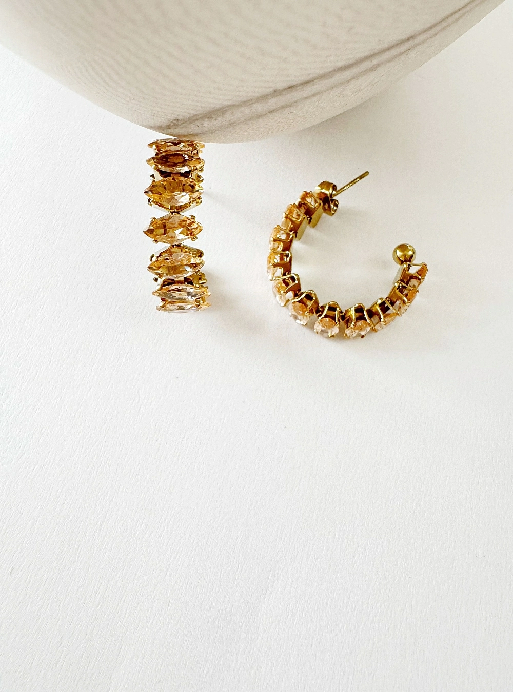 Pendientes aros circonitas