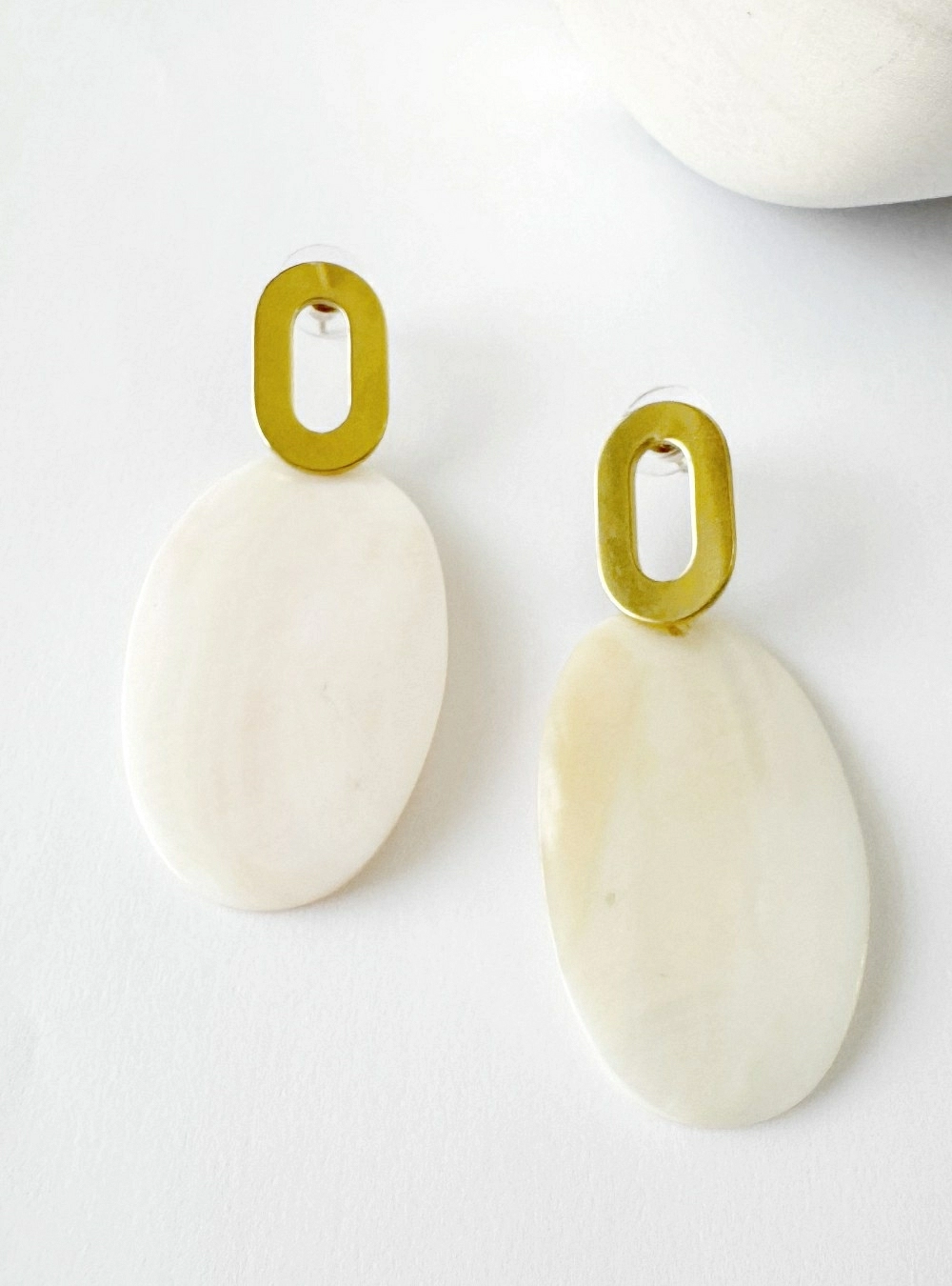 Pendientes chapa nacar