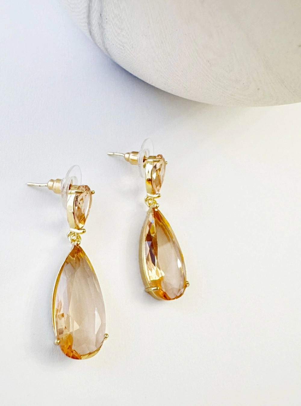 Pendientes circonitas forma de gota
