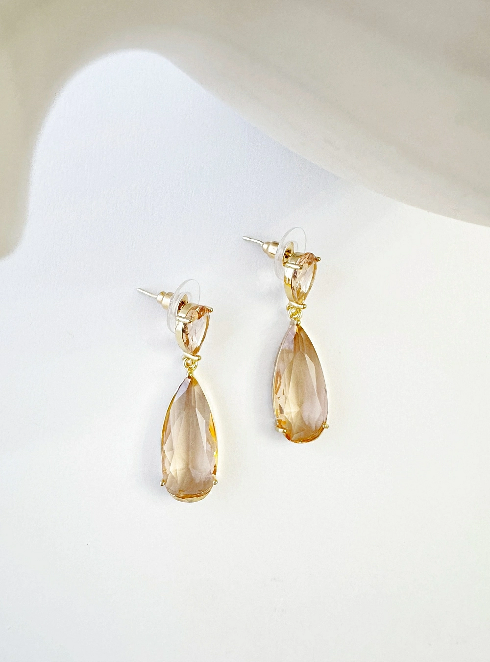 Pendientes circonitas forma de gota